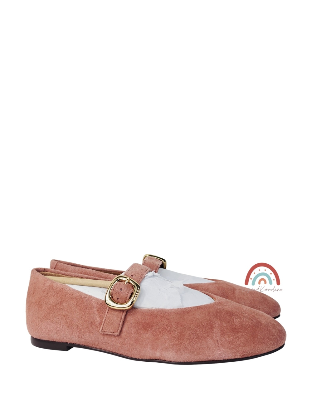New! Madewell The Remy Mary Jane Flat in Leather Suede Rosy Mauve 7.5 - Picture 3 of 16
